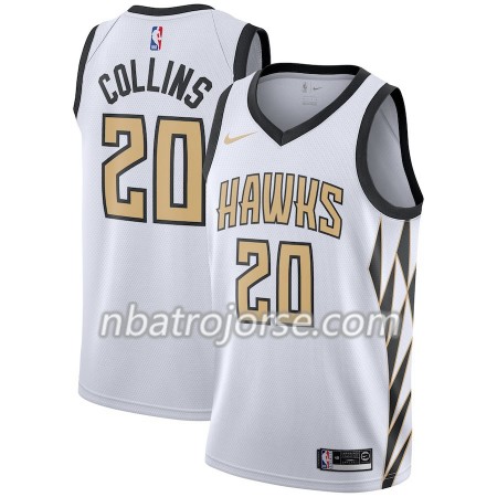 Män Atlanta Hawks Tröja John Collins 20 2018-19 Nike City Edition Vit Swingman